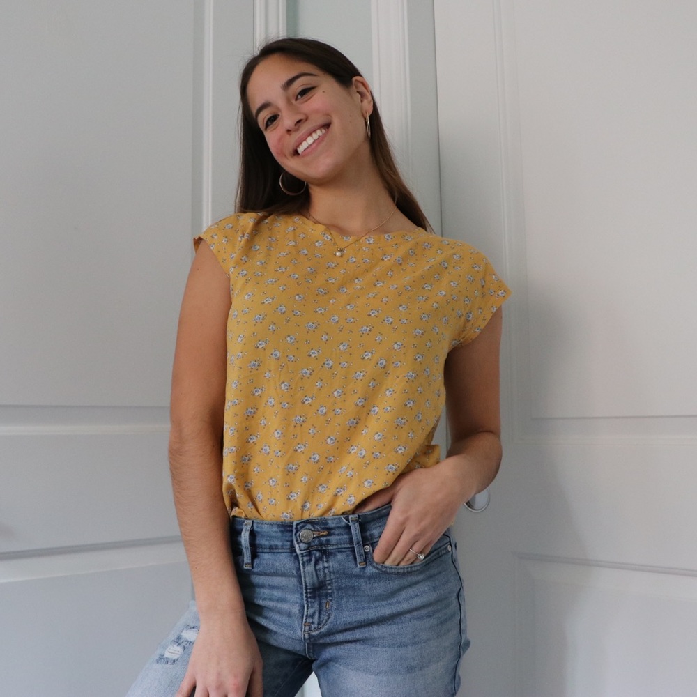 Abercrombie Yellow Blouse